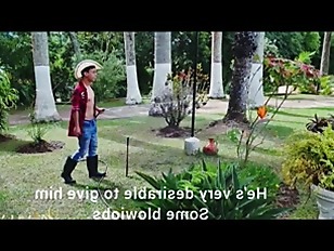 Horny friends fuck the gardenerPiizvR